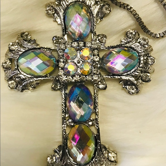 Betsey Johnson Jewelry - NWT Betsey Johnson cross necklace
